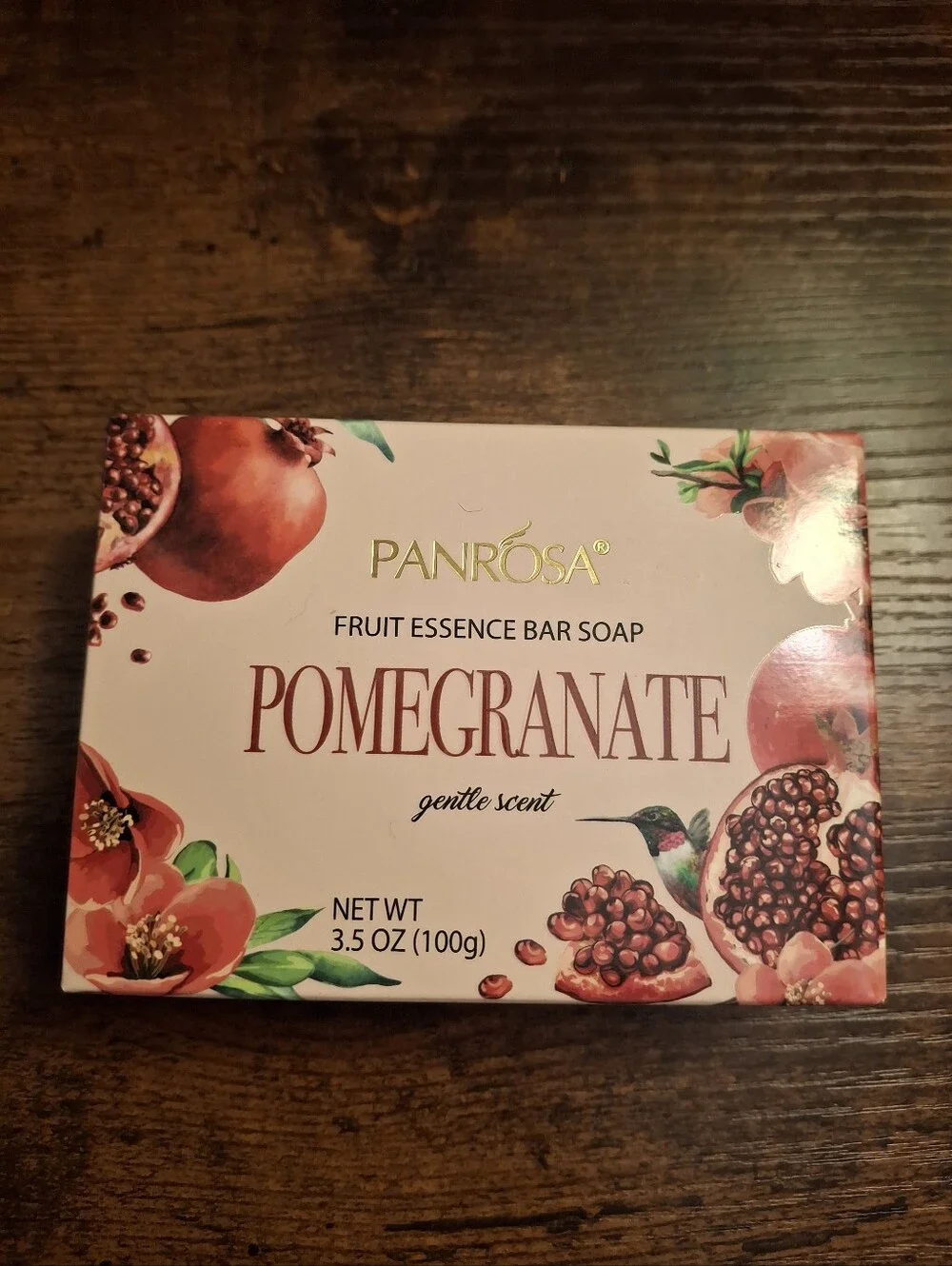 Panrosa Pomegranate Fruit Essence Bar Soap - 4 Pack